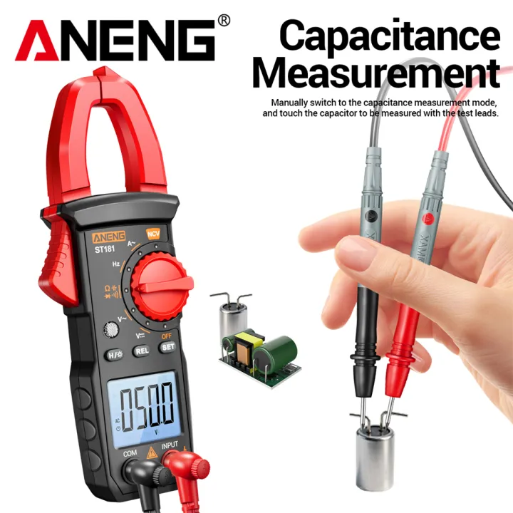 Electrician%20Set%20Kit%20ANENG%20ST181%20Clamp%20Meter%20400A/600V%20Multimeter%20with%20B16%20Electric%20Tester%20Pen%2012V-300V%20AC%20Voltage%20Detector%20Tools%20-%20Image%202