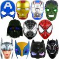 Kids Halloween Prank Luminous Led Spiderman Hulk Avengers Superman Hulk  Batman Face Mask Superhero  Led Light Up Mask For Kids Ages 3 And Up Multicolor Plastic Face Mask. 