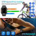 2026 New Outdoor Smart Watch Men's 540mAh LED Flashlight Bluetooth Call 2.01" Screen Waterproof Sports Smartwatch.