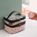 Double portable large capacity makeup bag Korean version Ringer travel multifunctional toiletry bag portable storage bag.