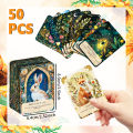 50pcs Spirit Animal Tarot Cards for Women, Inspirational Affirmation Cards, Guidance for Personal Growth,Love,Spiritual Journey. 