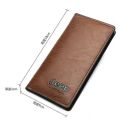 COCOEPPS Men's long ultra-thin wallet Soft and durable leather fabric multifunctional card bag Simple and classic business and leisure style. 