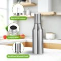 Stainless Steel Oil Dispenser Bottle with Easy Pour Spout Leak Proof Olive Oil Decanter for Kitchen Cooking Salad Dressing.