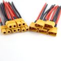 5/10 Parallel Connector for XT60 Plug and Socket Battery with Silicone Flexible Cable 14AWG 10cm RC LiPo Battery Motor.