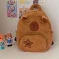 Kawaii Capybara Plush Backpack for Women Versatile Cartoon Funny Capibala Crossbody Bag aLrge Capacity Tote Bag. 
