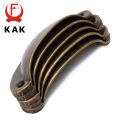KAK 20PCS Retro Metal Kitchen Drawer Cabinet Door Handle And Furniture Knobs Hardware Cupboard Antique Brass Shell Pull Handles. 