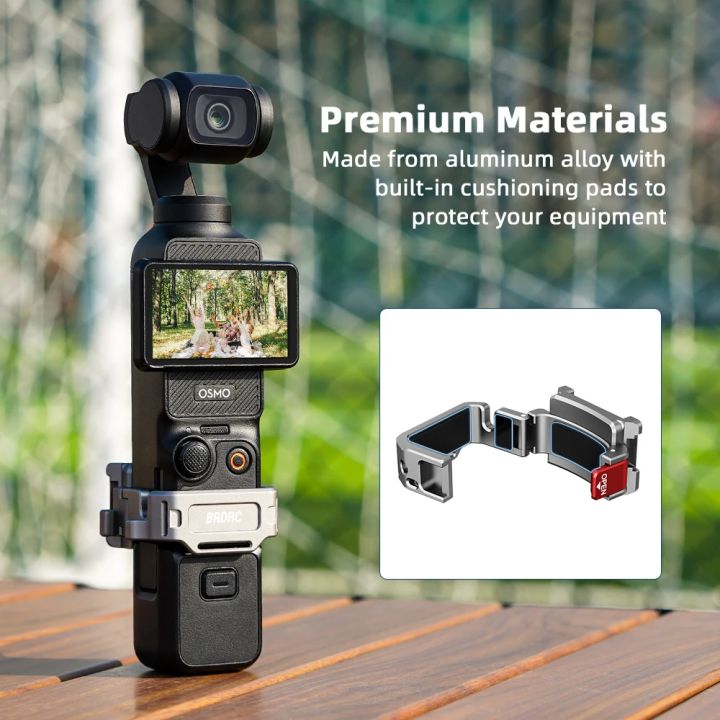 BRDRC%20Expansion%20Adapter%20For%20%20Osmo%20Pocket%203%20Mount%20Bracket%20Multifunctional%20Frame%20Holder%20Clip%20for%20Pocket%203%20Accessory%20with%20Strap%20-%20Image%204