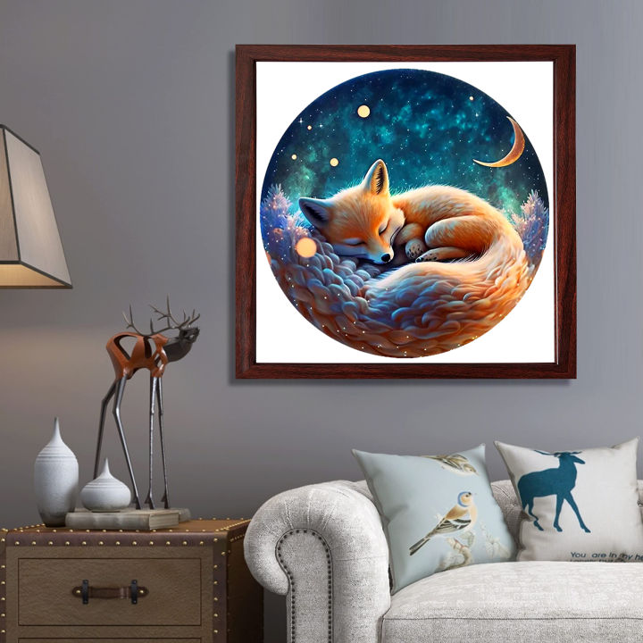 Sleeping%20Fox%20Round%20Wooden%20Puzzle%20Art,%20Uniquely%20Animal%20Shaped%20Pieces%20Wooden%20Toy,%20%20%20Home%20Decor%20Family%20Game%20-%20Image%204