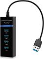 Rifah USB 3.0 Hub, 4-Port USB Hub, 5Gbps Multiport USB Splitter, Multi USB Port Expander with 1ft Extended Cable, for MacBook Pro Air, Dell, Asus, HP, Laptop, Xbox, Flash Drive, HDD, Printer, Camera, Mouse. 