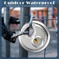 60MM Stainless Steel Heavy Duty Key Lock Padlock Waterproof Anti-theft Security Lock for Outdoor Storage Gym and Door Use.