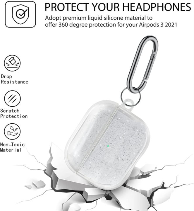 Bling%20Glitter%20Clear%20Earphone%20Case%20For%20Airpods%20Pro%201st%202nd%20gen%20Wireless%20Headphone%20Cover%20For%20Air%20Pods%203%202%201%20Soft%20Silicone%20Box%20Bags%20-%20Image%202
