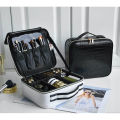 New PU Leather Cosmetic Bag For Women Multi-Functional Portable Travel Storage Makeup Case.