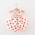 Girls Beach Vacation Clothes Bow Suspender Tops and Shorts Polka Dot Pattern 2pc Set Summer Baby Girl Korean Style Set. 
