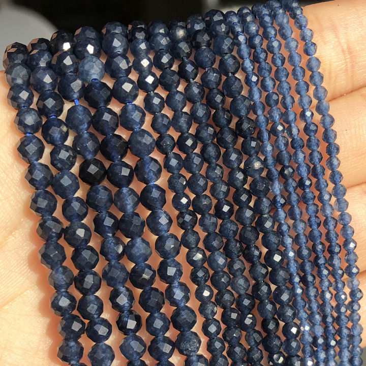 2%203%204mm%20Natural%20Faceted%20Blue%20Sapphire%20Stones%20Loose%20Spacer%20Beads%20for%20Jewelry%20Making%20DIY%20Bracelet%20Earrings%20Accessories%2015''Inch%20-%20Image%203