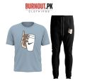 BURNOUT.PK NEW TRENDY SUMMER COLLECTION PRINTED TSHIRTS AND TROUSER TRACKSUIT FOR MENS. 