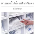 Shoe Box clear color large size box with lid multi-purpose storage box stackable lid. 