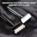 Classic Metal Double-Layer Semi-Blade Razor Manual Shaving Razor Stainless Steel Double-Sided Blade Beard Razor.