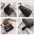 Mini Women's Short Zipper Zero Wallet Soft Leather Bag Anti-theft Feature Simple Classic Printed Cartoon Geometric Letter.