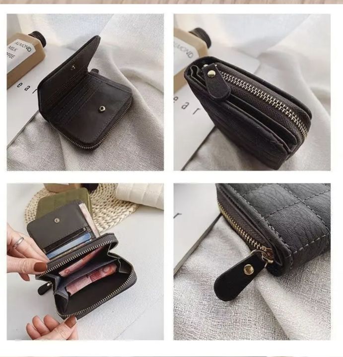 Mini%20Women's%20Short%20Zipper%20Zero%20Wallet%20Soft%20Leather%20Bag%20Anti-theft%20Feature%20Simple%20Classic%20Printed%20Cartoon%20Geometric%20Letter%20-%20Image%202