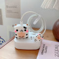 4Pcs/Set Cute 3D Cartoon Cable Protector For iPhone / iPad 18W/20W Charger Case Phone Wire Cord Organizers. 