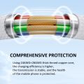 ROMOSS PD60W Dual USB-C / Type-C Data Cable Mobile Phone Laptop Fast Charging Cable 1m. 