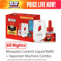 Mortein Mosquito Repellant Machine+Refill Combo Pack 45ml 100% Dengue Protection. 