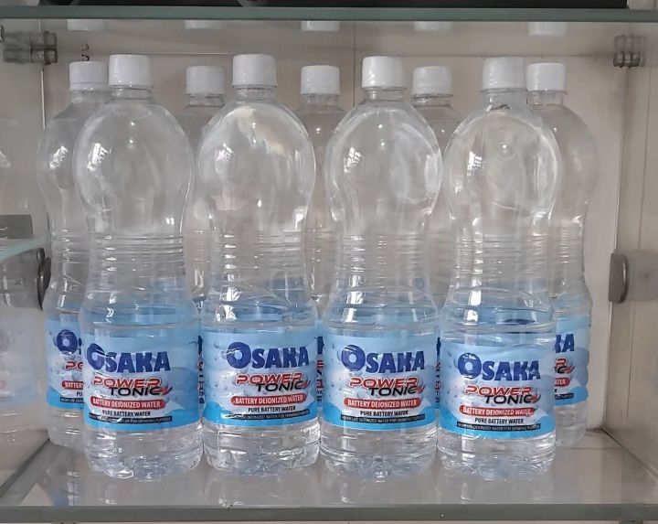 battery water osaka company 1.25 liter 6 pes pack pure distilled water
