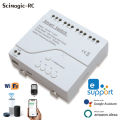 Zigbee Smart /WIFI EWELINK Tuya 4CH Smart Relay 12V 24V 220V Dry Contact NO/NC/COM Module Timer Inching Switch for Light/Motor. 