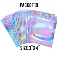 10pcs Self-Sealing Laser Small Plastic Bags for
Jewelry Pouch with Clear Display Window Jewelry
Packaging Gift Storage Bag. 