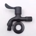 BIB COCK BLACK COLOUR STAINLESS STEEL. 