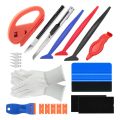 Auto Vinyl Wrap Tools Kit Car Window Tinting Film Installation Felt Squeegee Vinyl Tinting Kit Wrapping Spatula Covering Tools.