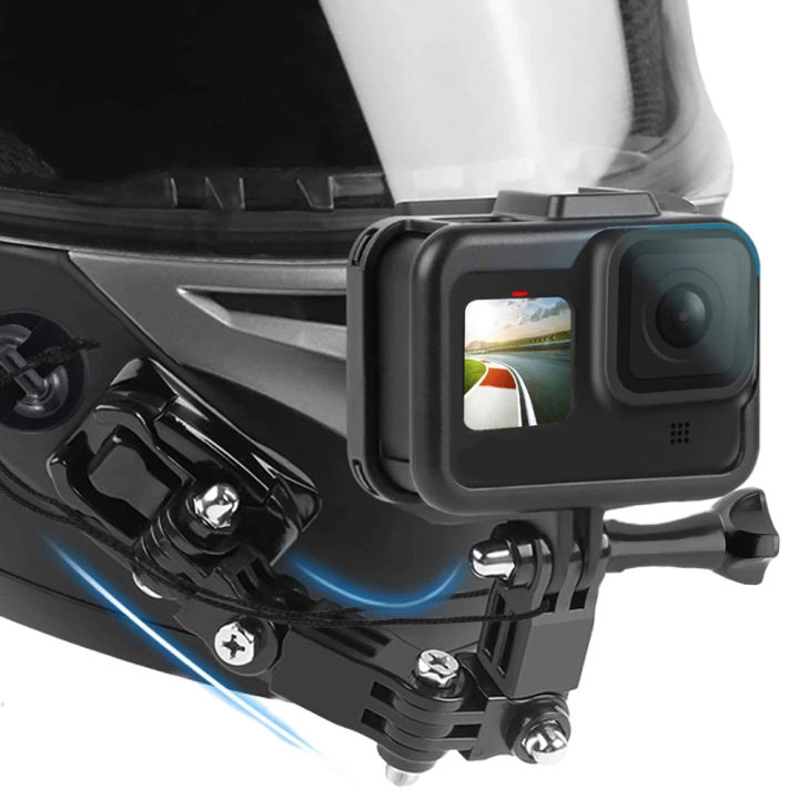 Motorcycle%20Helmet%20Mount%20Holder%20Accessories%20Kit%20for%20%20Hero%2013%2012%2011%2010%209%208%20Insta360%20AKASO%20SJCAM%20SJ4000%20%20Osmo%20Action%20Camera%20-%20Image%203