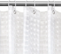 1pc Waterproof Clear Crystal Shower Curtain with Plastic Hooks, Transparent Bath Curtain for Bathroom Window Door Bath Decor.