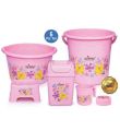 6pice plastic bathroom set /best washroom set for use / Pure high Quality/ Available in varity of different Attractive colours |. 