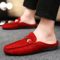 Men's Formal Summer Soft Sole Business Work Shoes Waterproof Lightweight Genuine Leather Men's Loafers Men's Flat Breathable. 