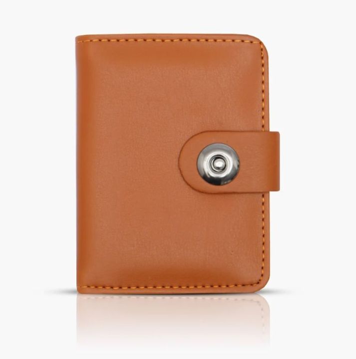 Minimool Button Closure Wallet__ Original leather wallet for men.