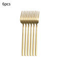 6/30pcs Stainless steel cutlery set, high-end steak knife, fork, dessert spoon, suitable for restaurant banquets parties.