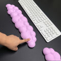 3pcs Cloud Keyboard Wrist Rest Set, Cloud Wrist Rest with Non-Slip Base, Desktop Floral Coaster, Suitable for Keyboard Wrist Pad.