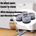 4 Pcs Washing Machine Anti Vibration Pads Lifting  Feet Anti Slip Mute Furniture Leveler Universal Dampers Fixed Base. 