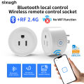 Sixwgh Smart Ewelink Bluetooth Socket 2.4G With Remote Control & Timer Supports 10A Ideal For Smart Home Use. 