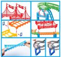 90 PCS Race Track Set Toy Car Adventure Playset for Kids Boys Girls Toddlers, Preschool Educational Puzzle Vehicle Toy, Creative DIY Track Builder City Rescue Car Toys, Birthday Gift for 3 4 5 6 7 8 Year Old Children Indoor Outdoor Fun. 