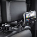 2Pcs 2-in-1 Car Seat Hook Phone Holder: 360° Rotatable, Secure Lock, Soft Silicone, ABS, Hidden Design, Fits 2.1-3.9" Phones.
