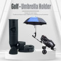 Outdoor Durable Golf Umbrella Holder 180 Degree Adjustable Used for Bike Buggy Cart Baby Pram Wheelchair Golf Accessories.
