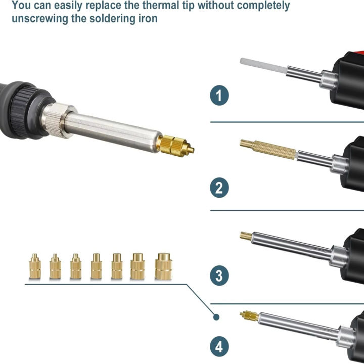 Heat%20Set%20Insert%20Soldering%20Iron%20Tip%20Head%20M2%20M2.5%20M3%20M4%20M5%20M6%20Hot%20Melt%20Insets%20Nut%20Brass%20Embedded%20Thread%20Insertion%20Kit%20For%20Plastic%20-%20Image%204
