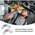Stainless Steel 24mm Flexible Diesel Heater Exhaust Pipe with Clamps, 2PCS Aquecedor 12V Para Carro Deisel Heater.