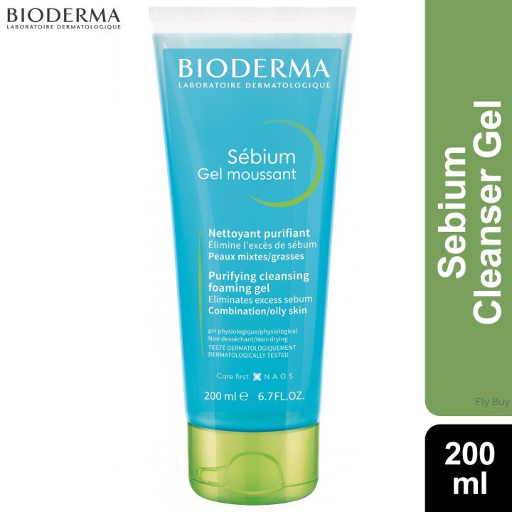 Bioderma Sebium Gel Moussant Purifying Facial Cleansing Foaming Gel 200ml
