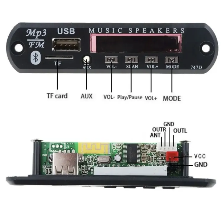 Bluetooth%20Audio%20Decoder%20Board:%20USB%20MP3%20WMA%20FM%20AUX%20Kit%20with%20Remote%20Control%20-%20Image%205