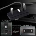Glove Box Docking Station for Tesla Model 3 Highland Y Juniper USB Hub Ports Car 4-in-1 USB Extender Charger Upgrade Data Trans. 