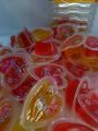 princess heart jelly ice jelly frozen jelly heart shaped jelly. 