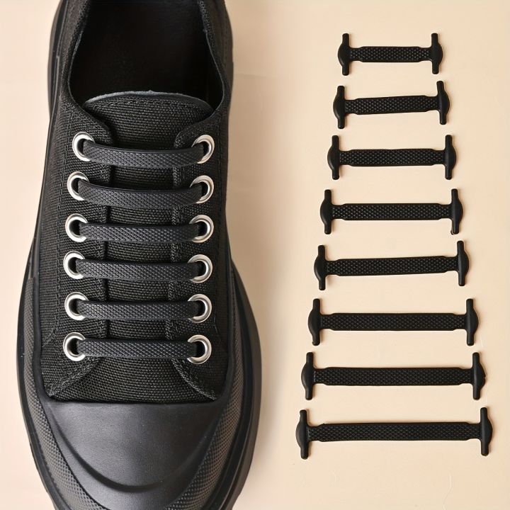 1%20Pair%20Quick%20Release%20Elastic%20Shoelaces%20Black%20White%20Gray%20for%20Running%20Shoes%20Casual%20Sneakers%20Comfortable%20Durable%20Washable%20-%20Image%203